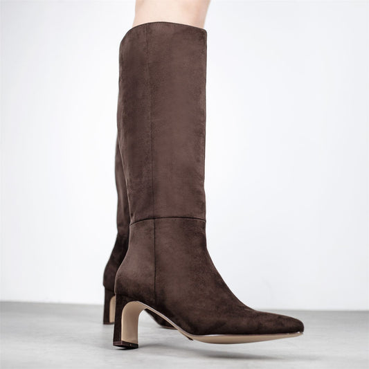 Santi Brown Alcantara Boots