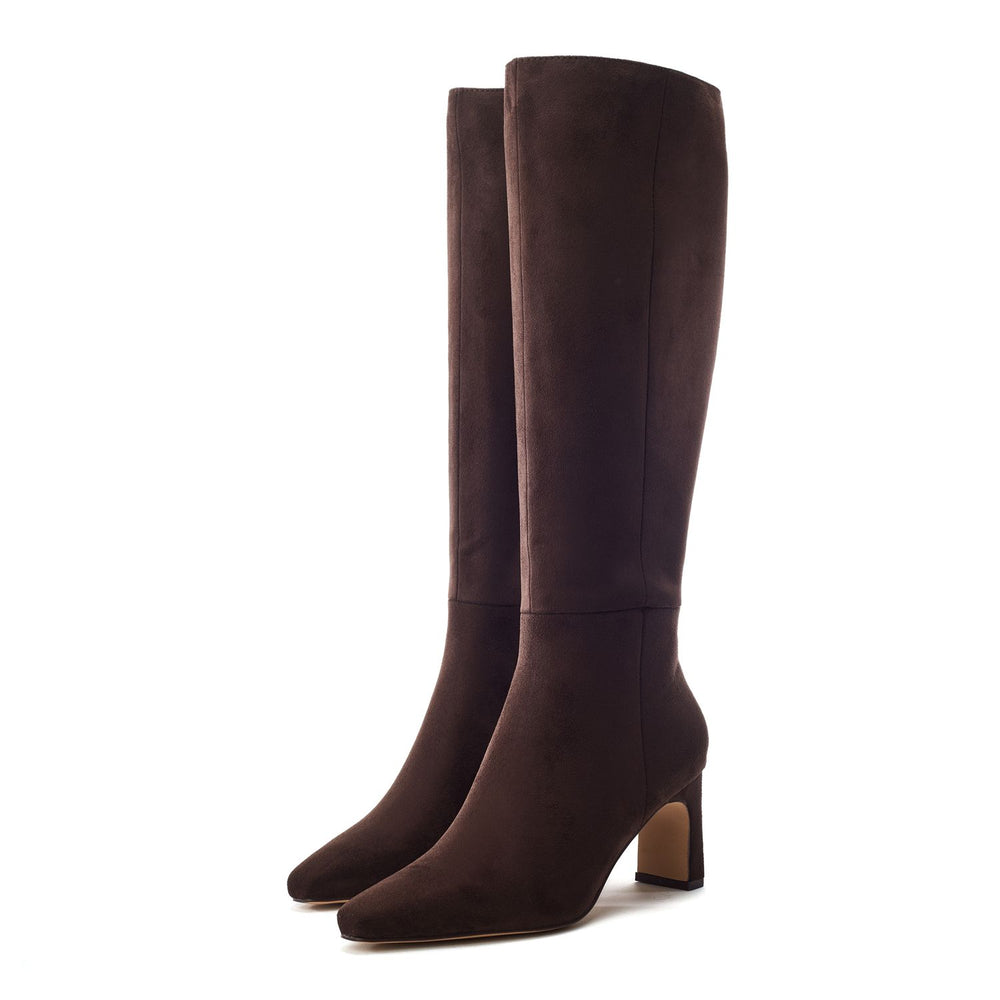 Santi Brown Alcantara Boots