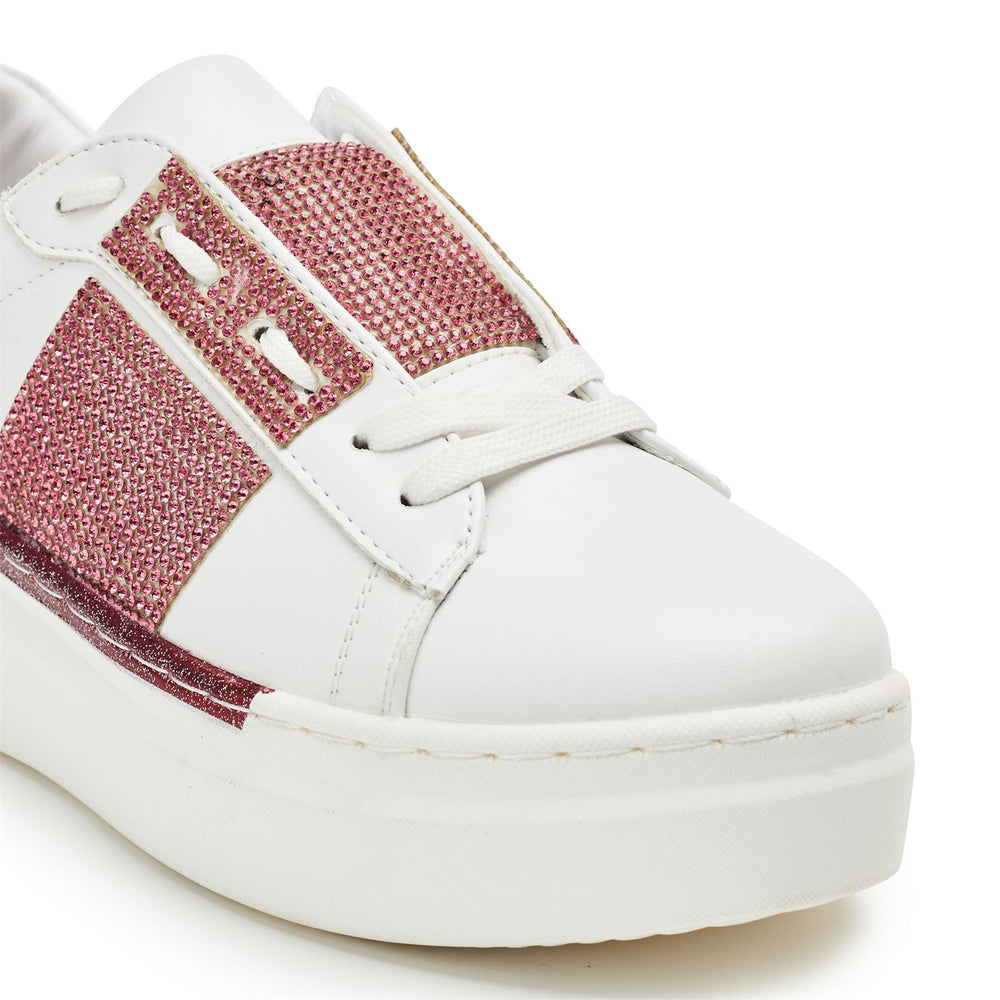 Sanyra Red Porvair Trainers