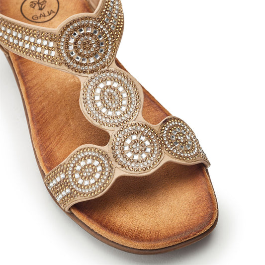 Sarelle Beige Porvair Sandals