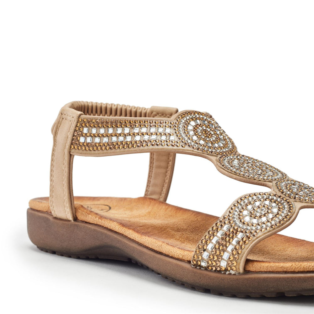 Sarelle Beige Porvair Sandals