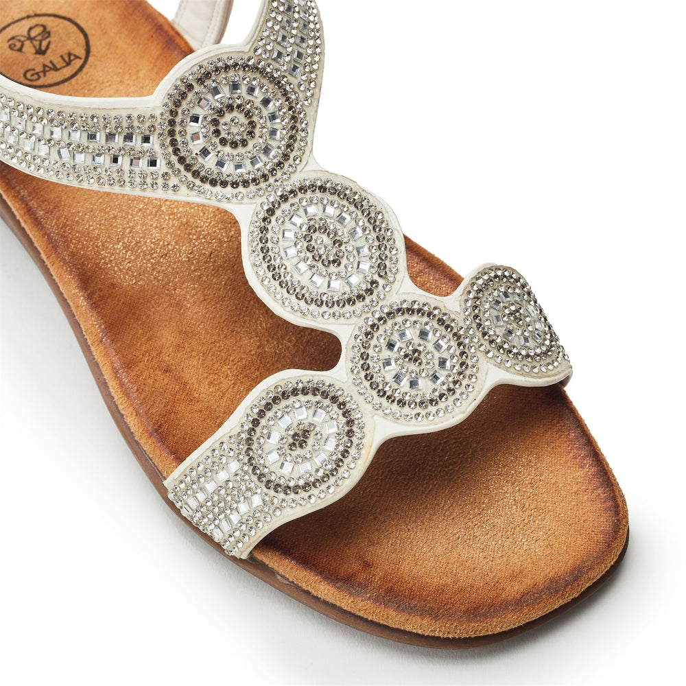 Sarelle White Porvair Sandals