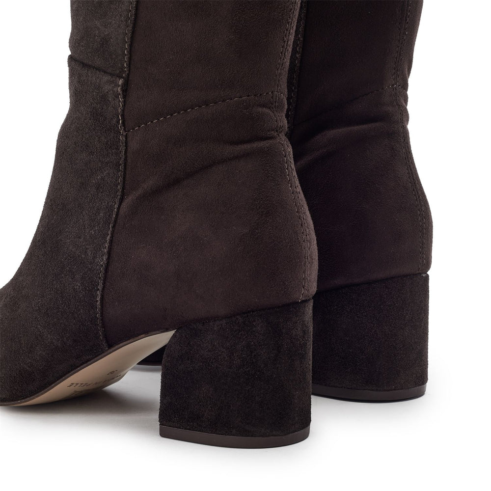 Serrafina Dark Brown Suede Boots
