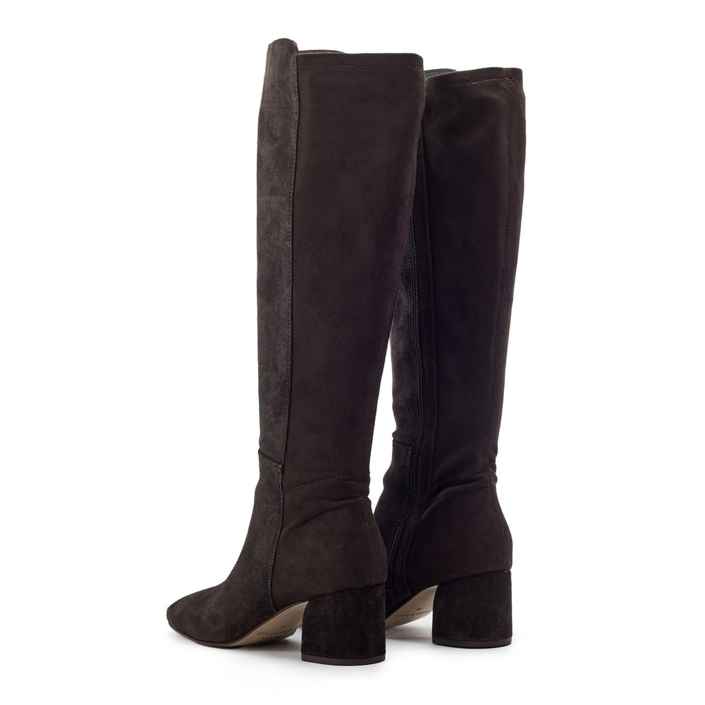 Serrafina Dark Brown Suede Boots