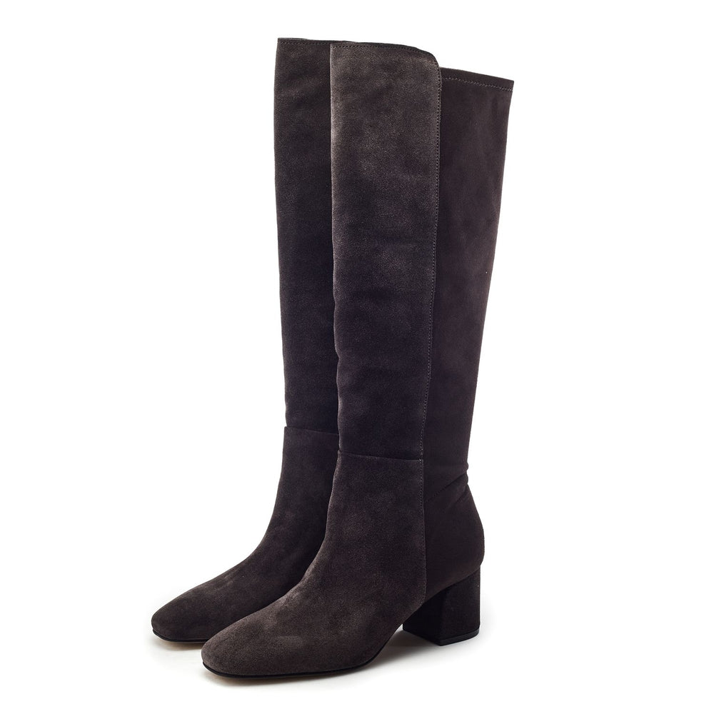 Serrafina Dark Grey Suede Boots