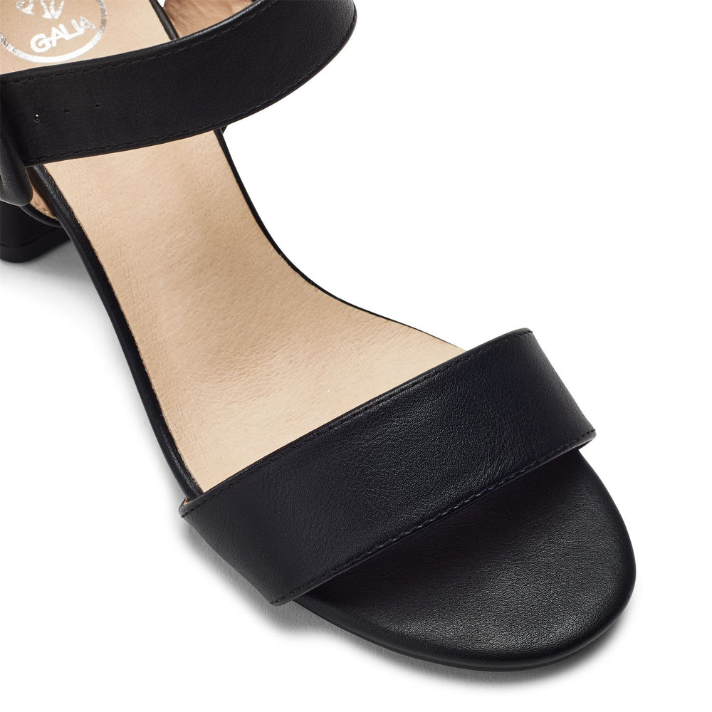 Sevina Black Porvair Sandals