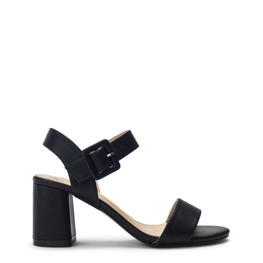 Sevina Black Porvair Sandals