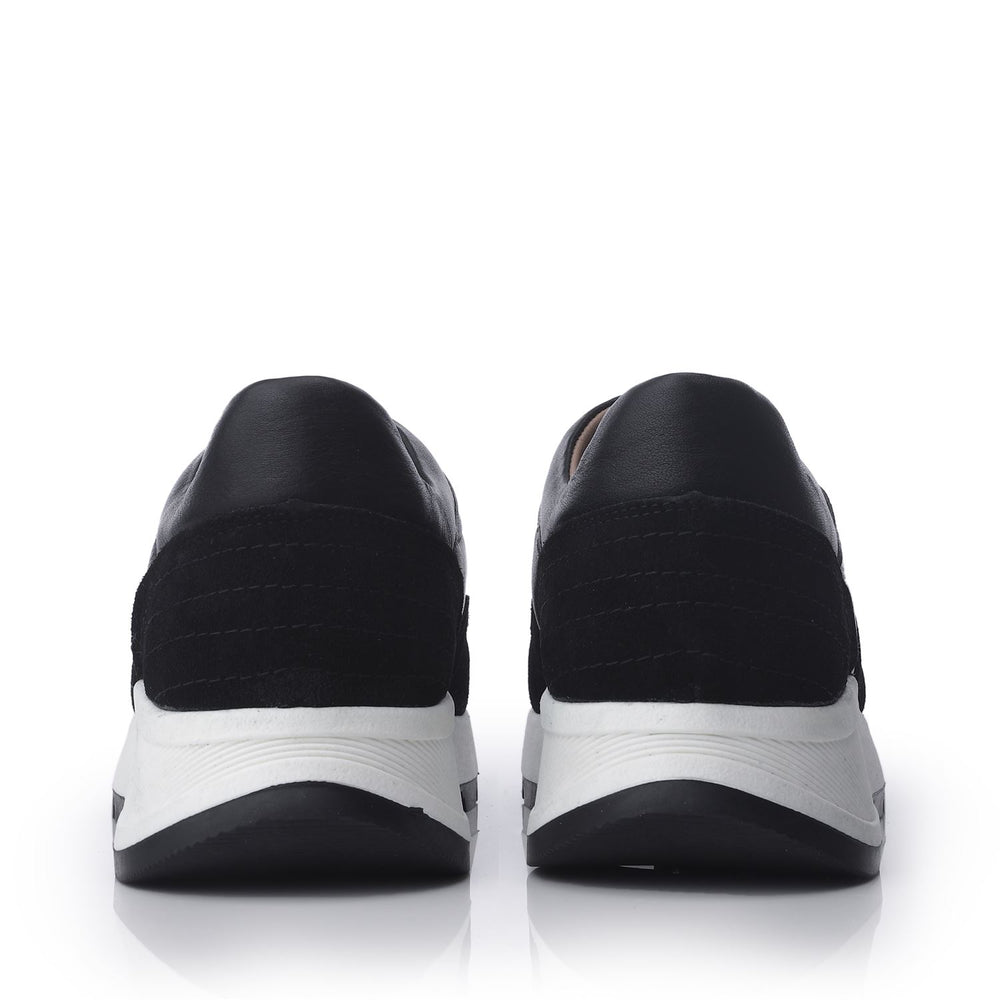 Sh Adaggio Black Leather Trainers