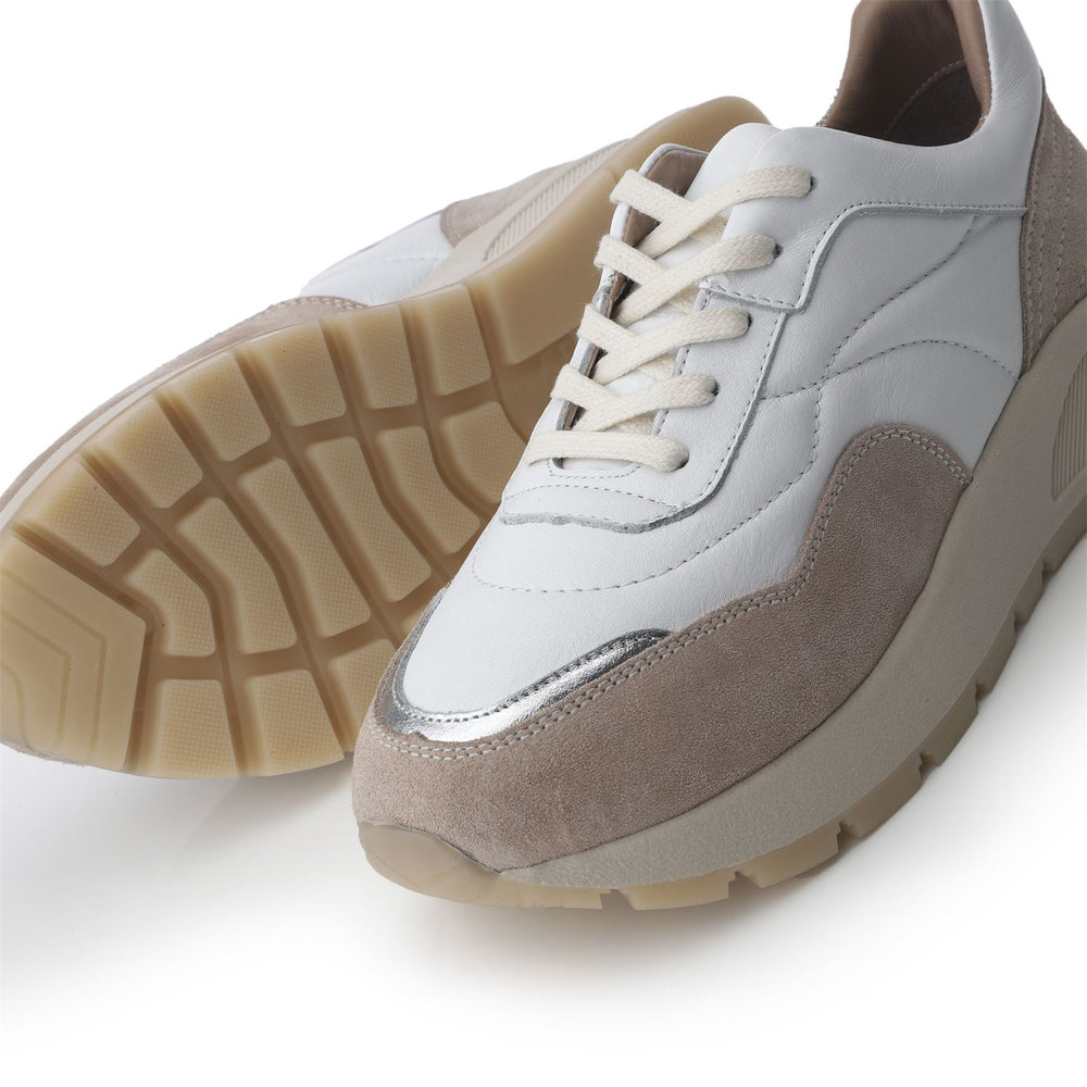 Sh Adaggio White Leather Trainers