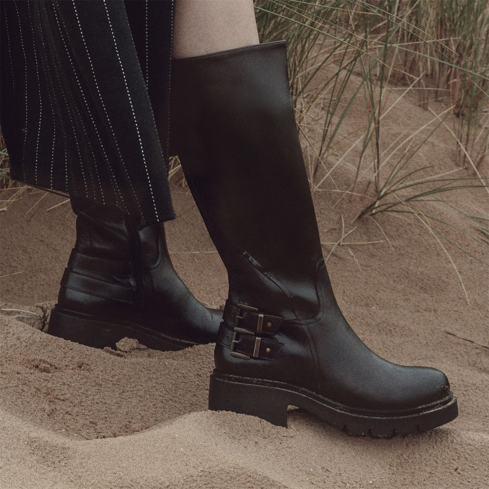 Sh Andi Black Leather Boots
