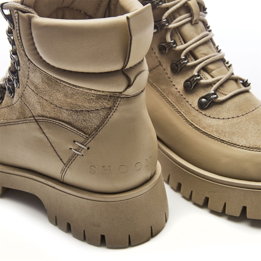 Sh Anello Beige Leather Boots