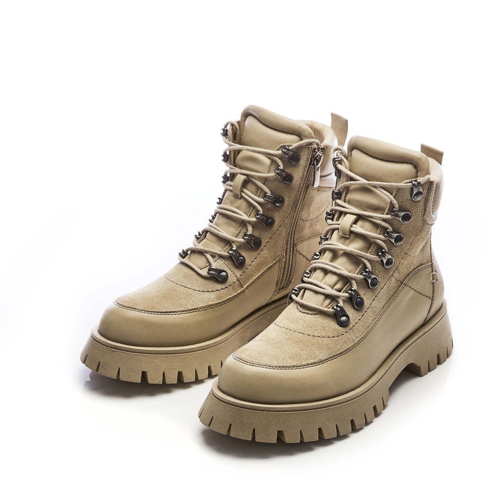 Sh Anello Beige Leather Boots