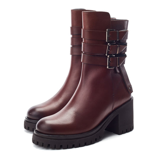 Sh Ariss Tan Leather Boots