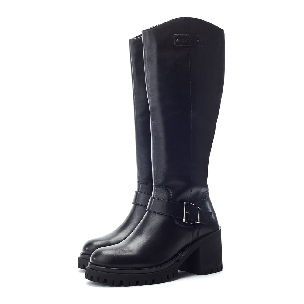 Sh Arran Black Leather Boots