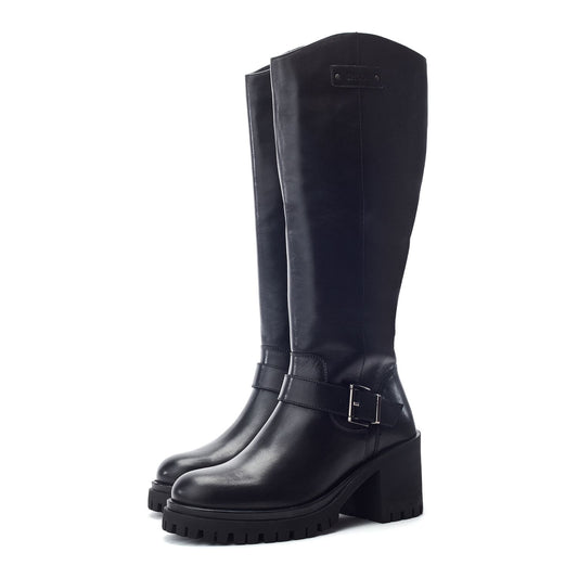 Sh Arran Black Leather Boots