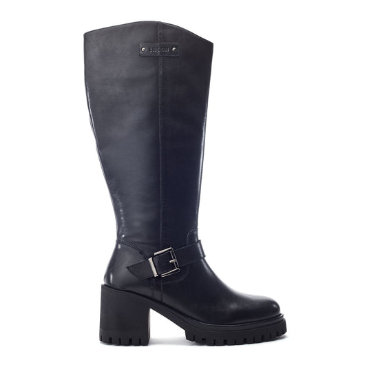 Sh Arran Black Leather Boots