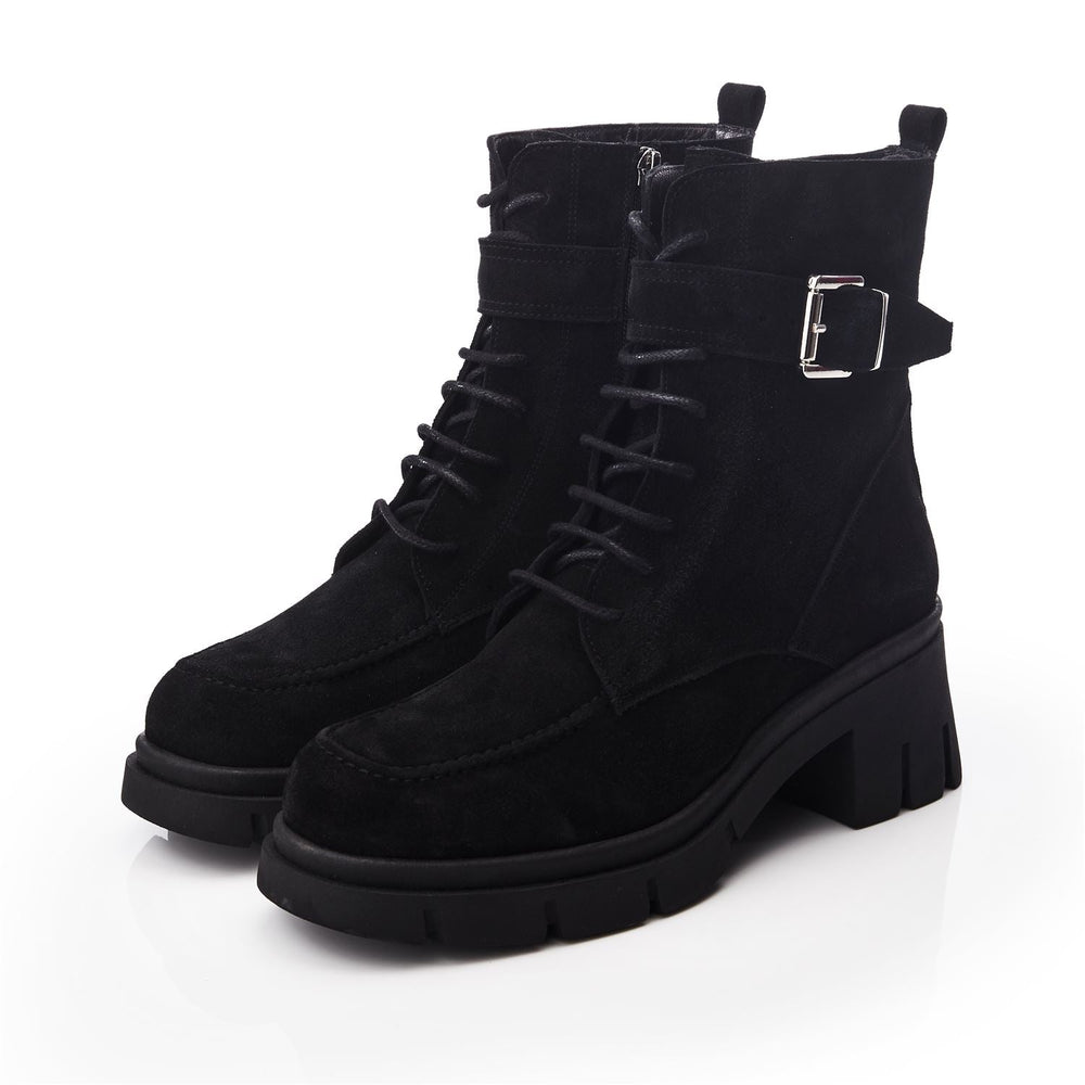 Sh Arta Black Suede Boots