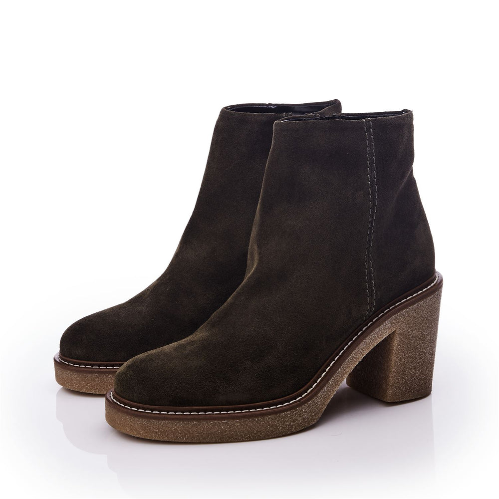 Sh Casero Olive Suede Boots