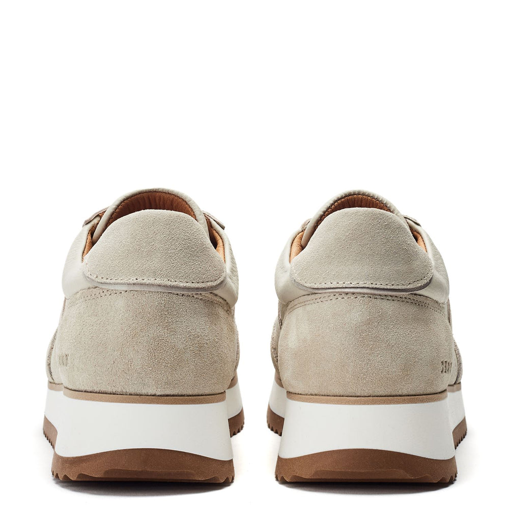 Sh Eager Off White Leather Trainers