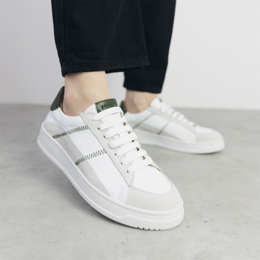 Sh Emery White Leather Trainers