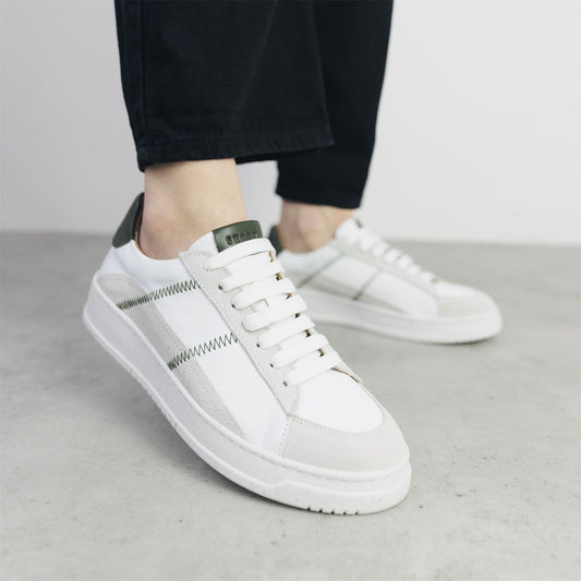 Sh Emery White Leather Trainers
