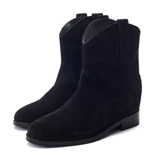 Sh Gallop Black Suede Boots