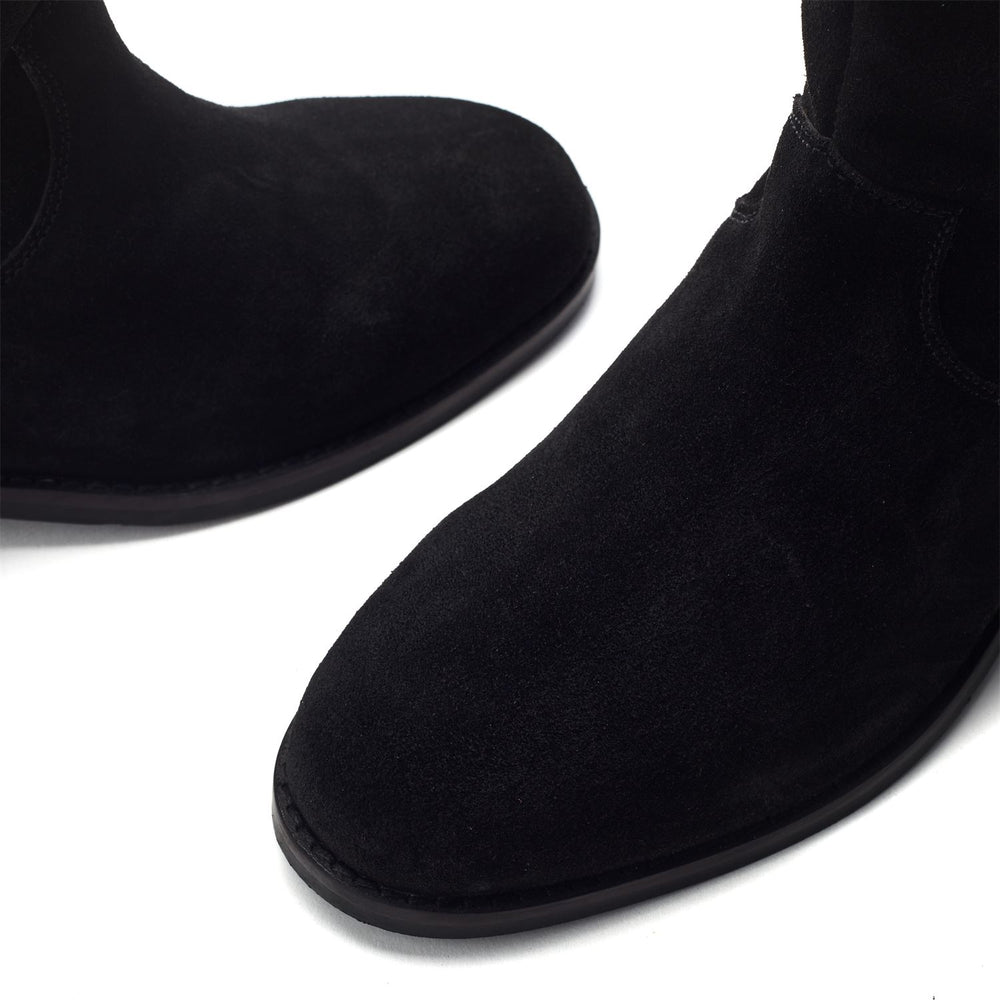 Sh Gallop Black Suede Boots