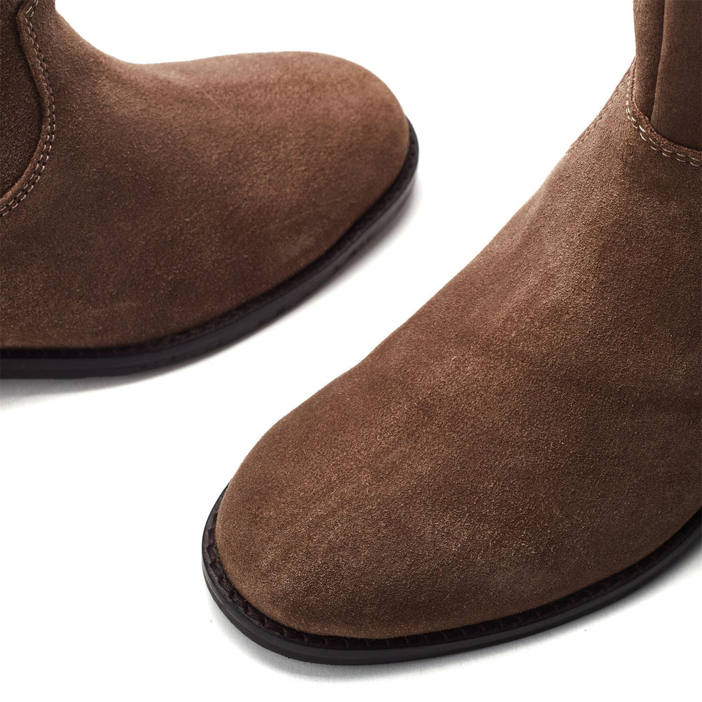 Sh Gallop Taupe Suede Boots