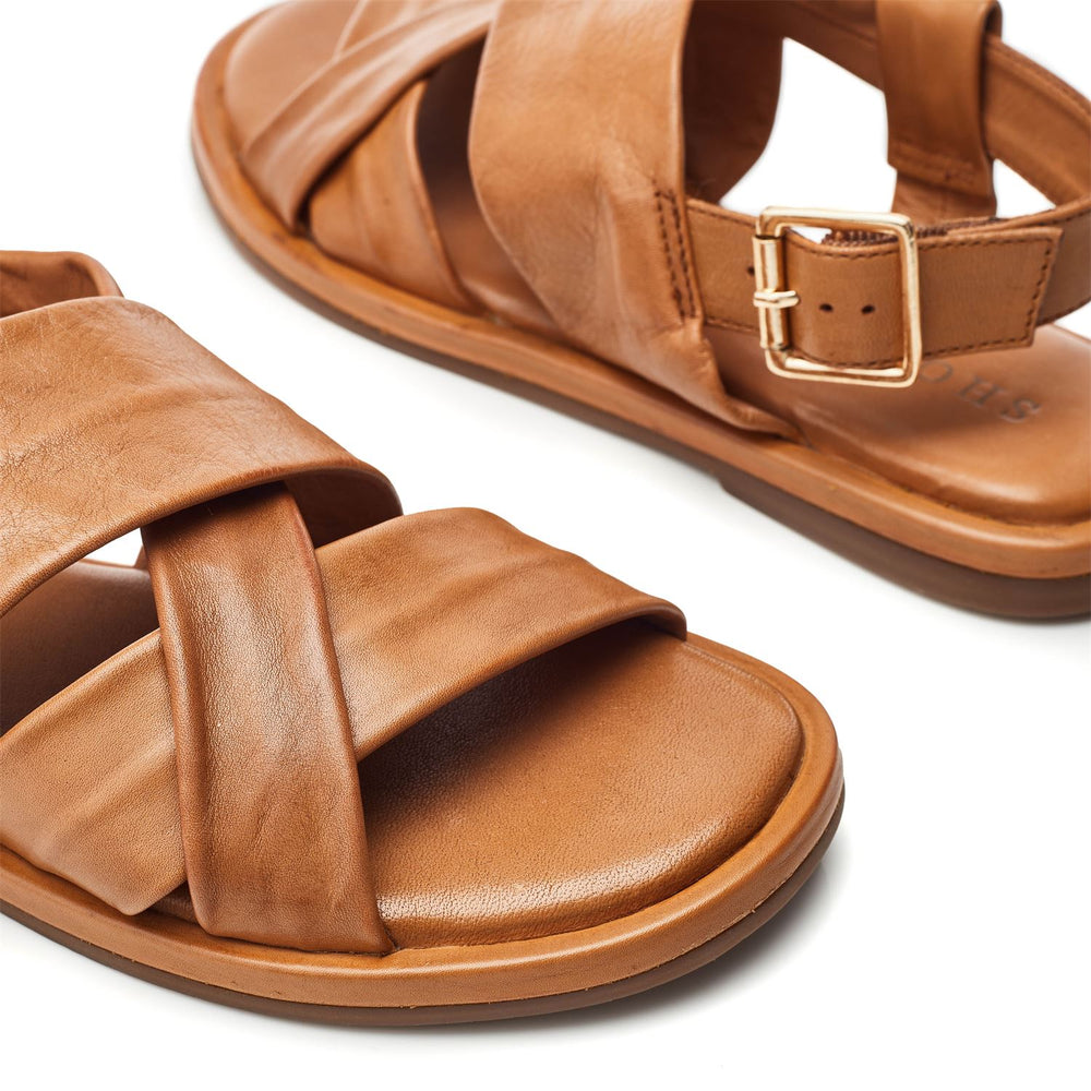 Sh Garda Tan Leather Sandals