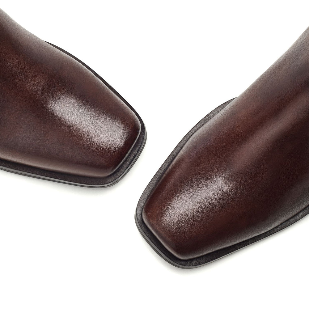 Sh Gee Dark Brown Leather Boots