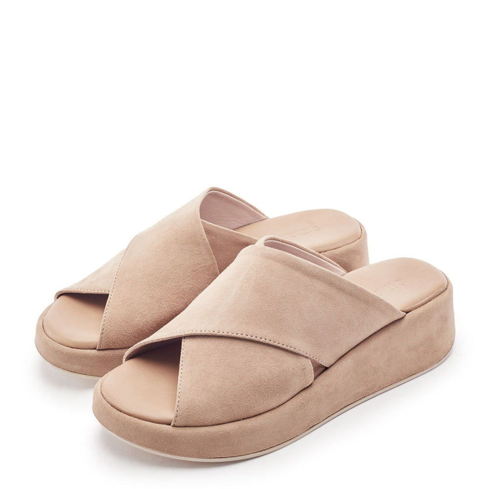 Sh Grange Stone Suede Sandals