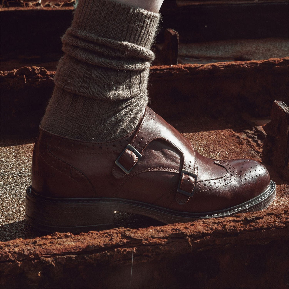 Sh Idle Tan Leather Shoes