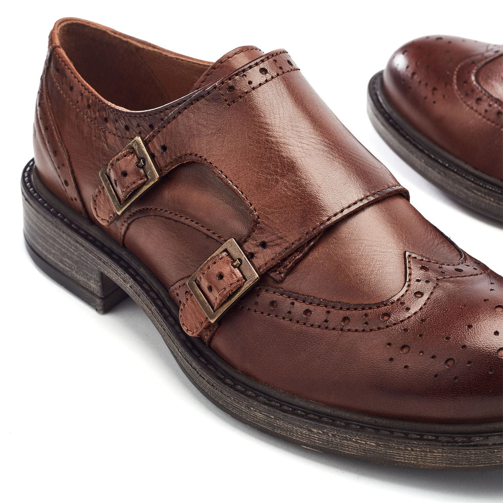 Sh Idle Tan Leather Shoes