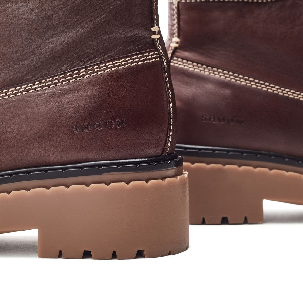 Sh Ilder Dark Brown Leather Boots