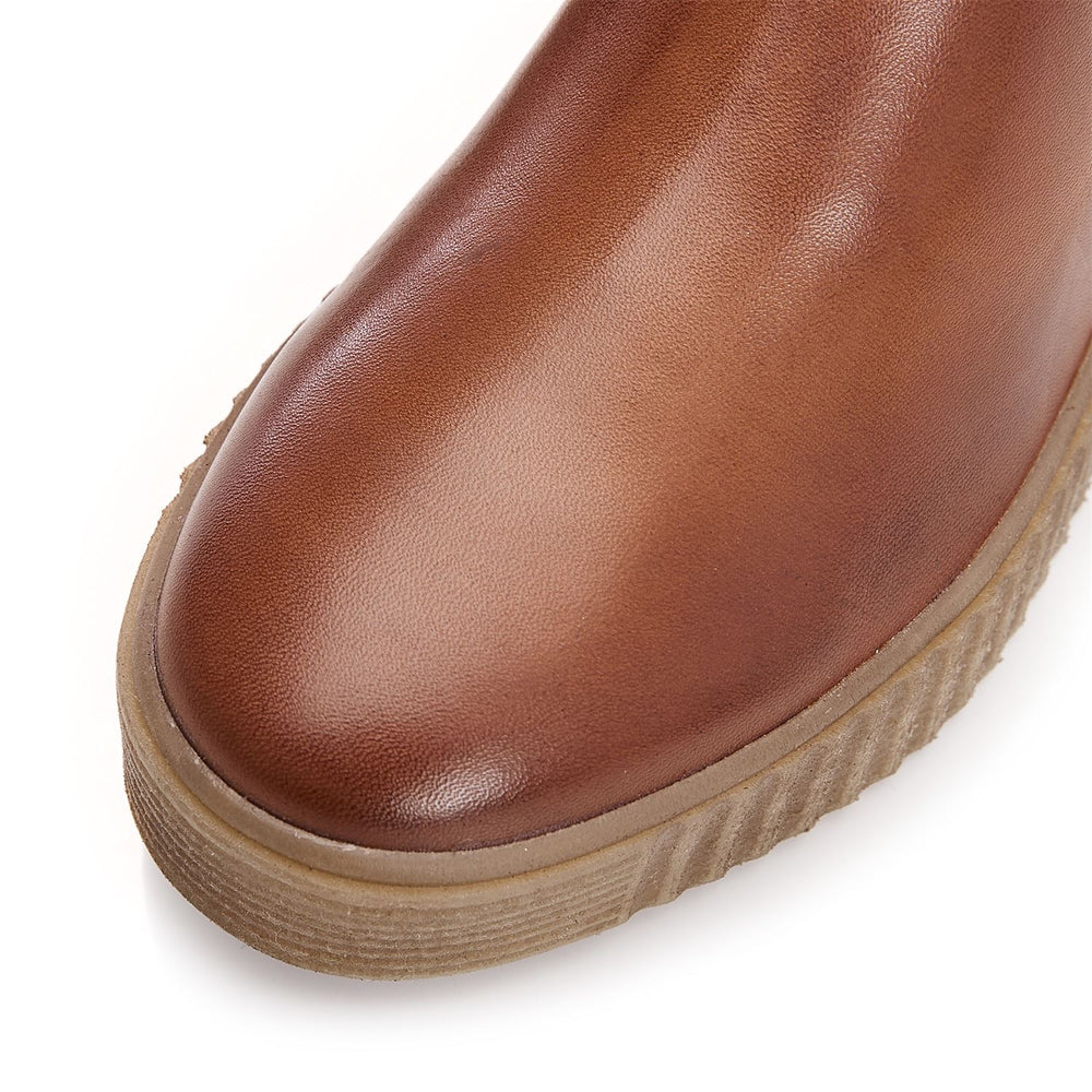 Sh Illom Tan Leather Boots