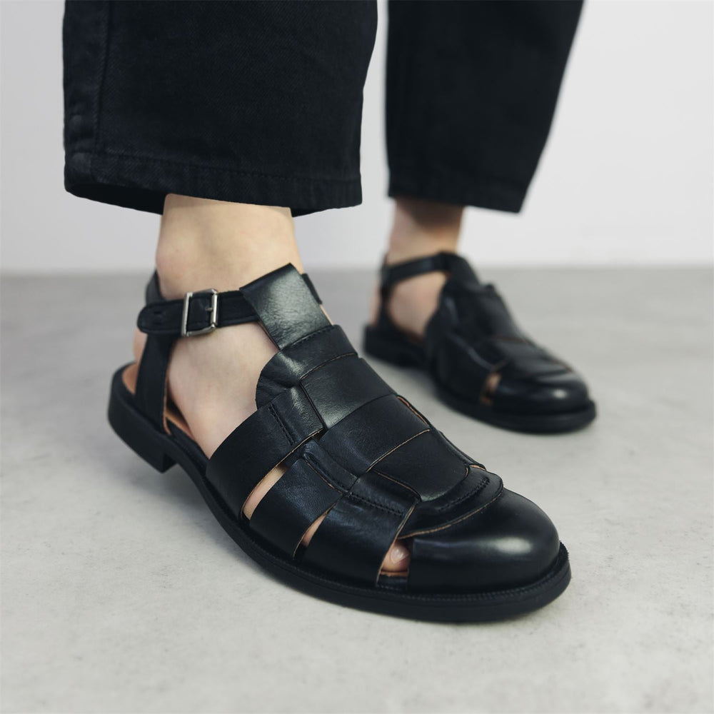 Sh Imelda Black Leather Shoes