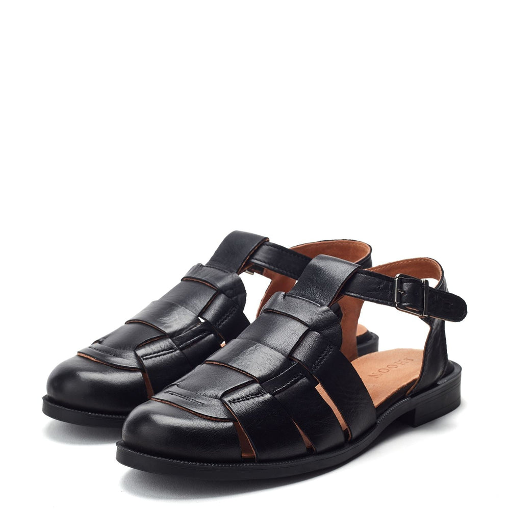 Sh Imelda Black Leather Shoes