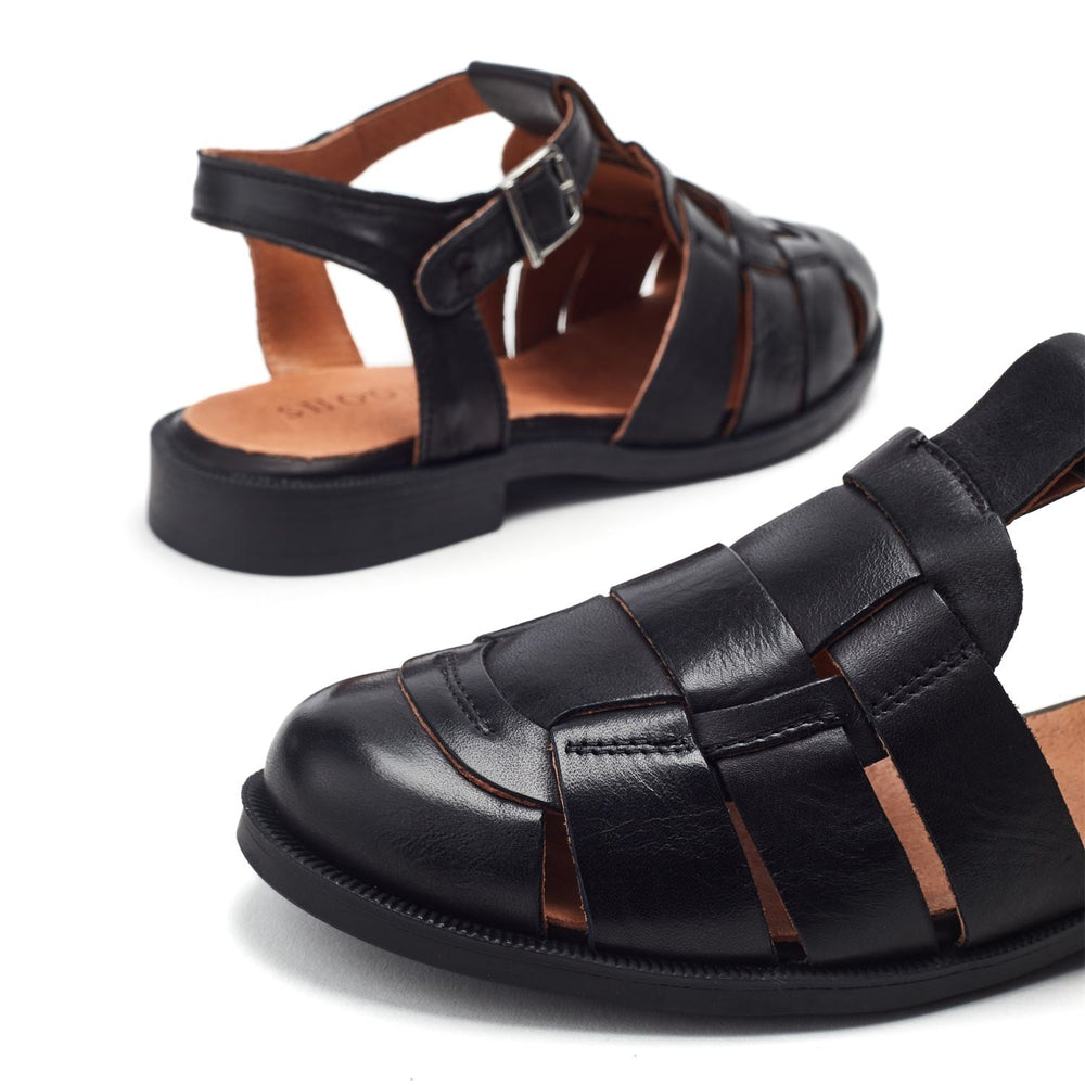 Sh Imelda Black Leather Shoes