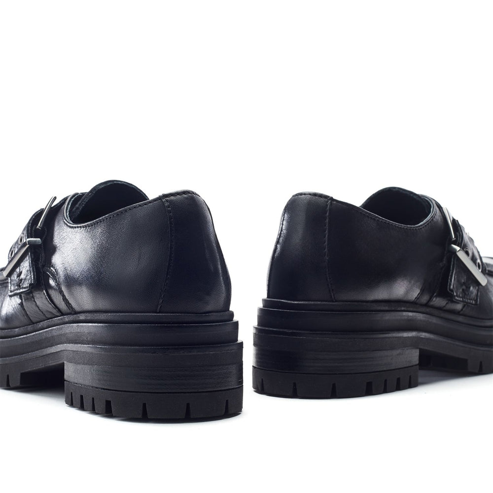 Sh Imoge Black Leather Shoes