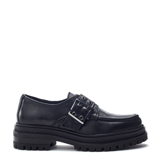 Sh Imoge Black Leather Shoes