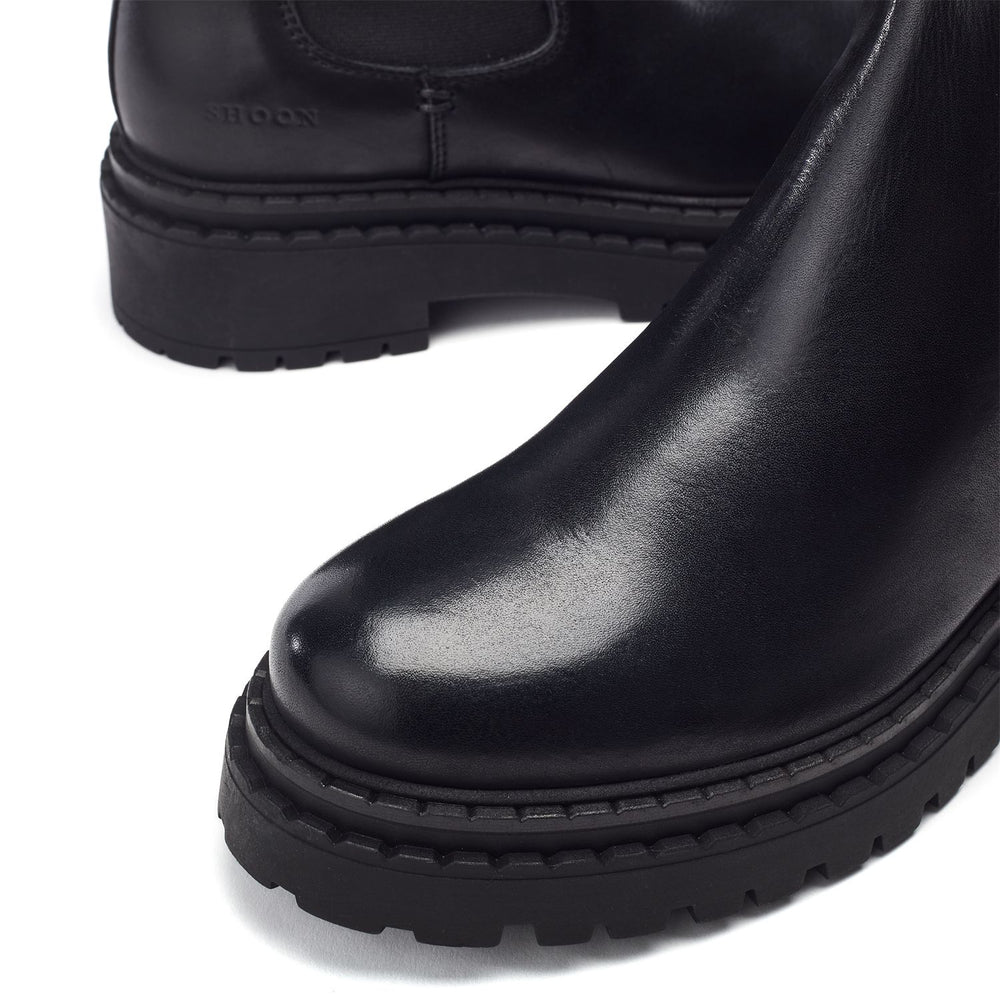 Sh Imola Black Leather Boots
