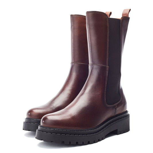 Sh Imola Dark Tan Leather Boots