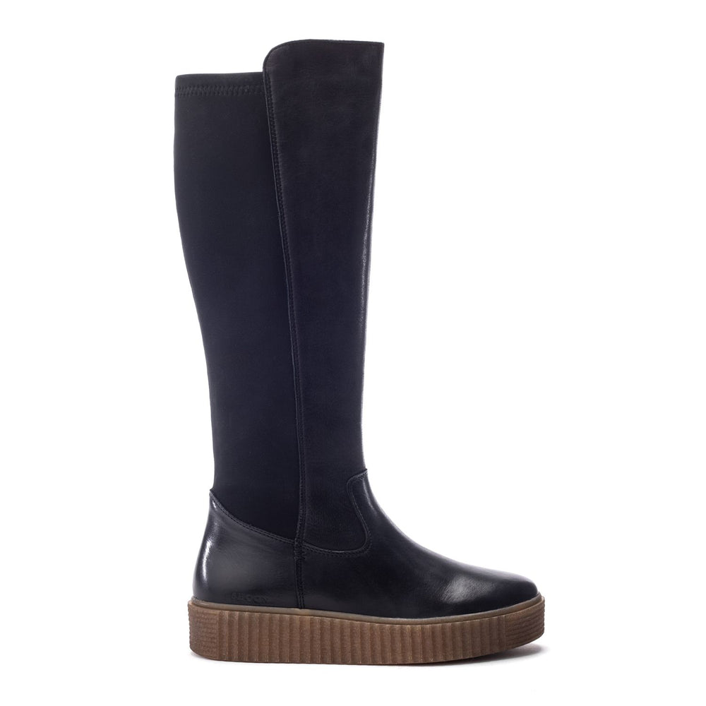 Sh Indi Black Leather Boots