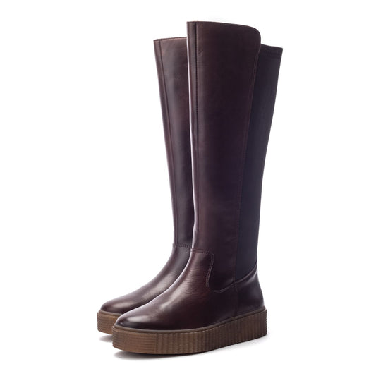 Sh Indi Dark Brown Leather Boots