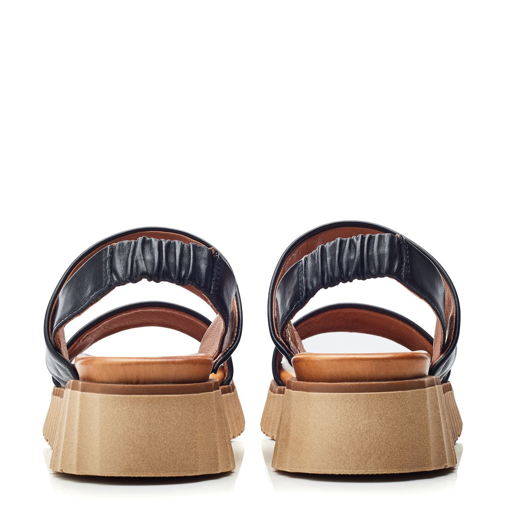 Sh Indiana Black Leather Sandals