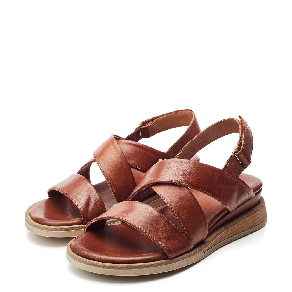 Sh Iranna Tan Leather Sandals