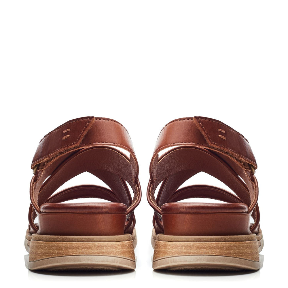 Sh Iranna Tan Leather Sandals