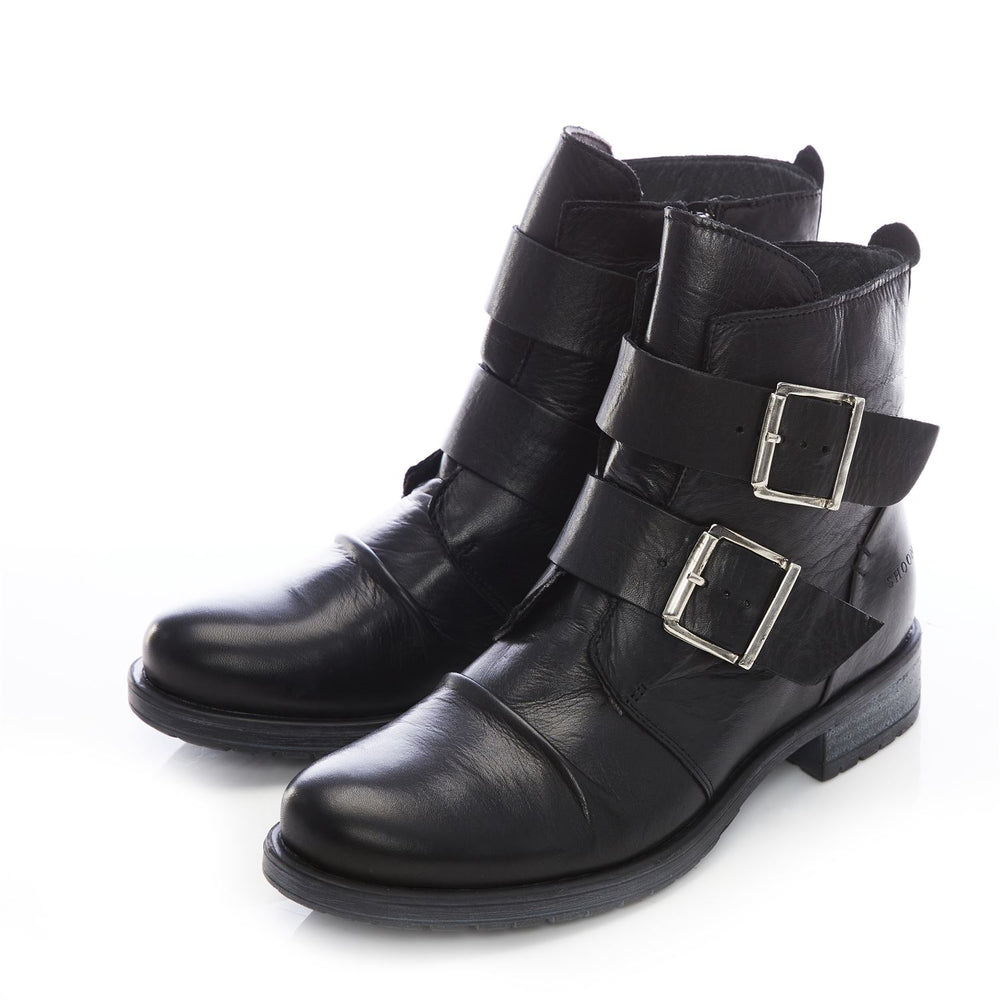 Sh Irving Black Leather Boots