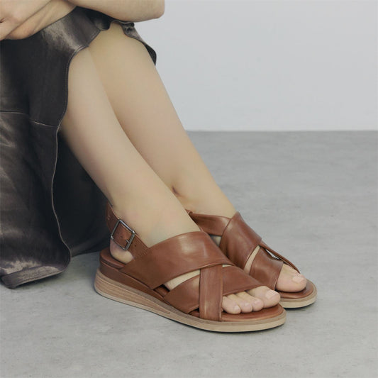 Sh Iver Tan Leather Sandals