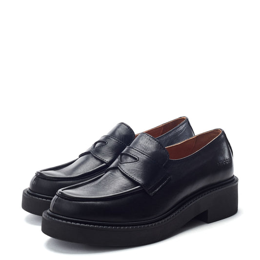 Sh Ivy Black Leather Shoes